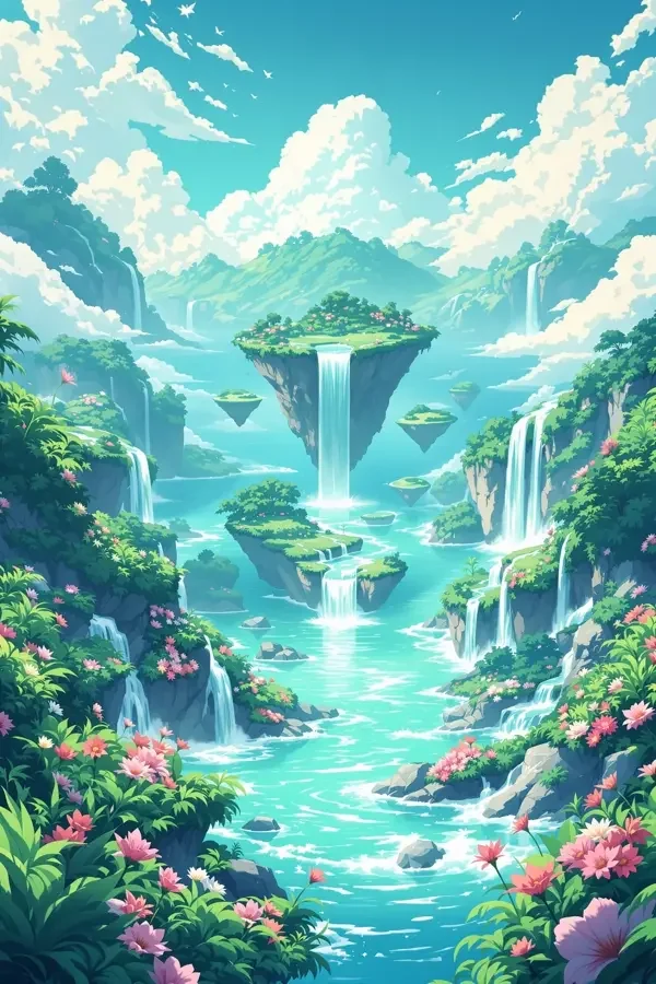蓝色幻想 动漫海报封面